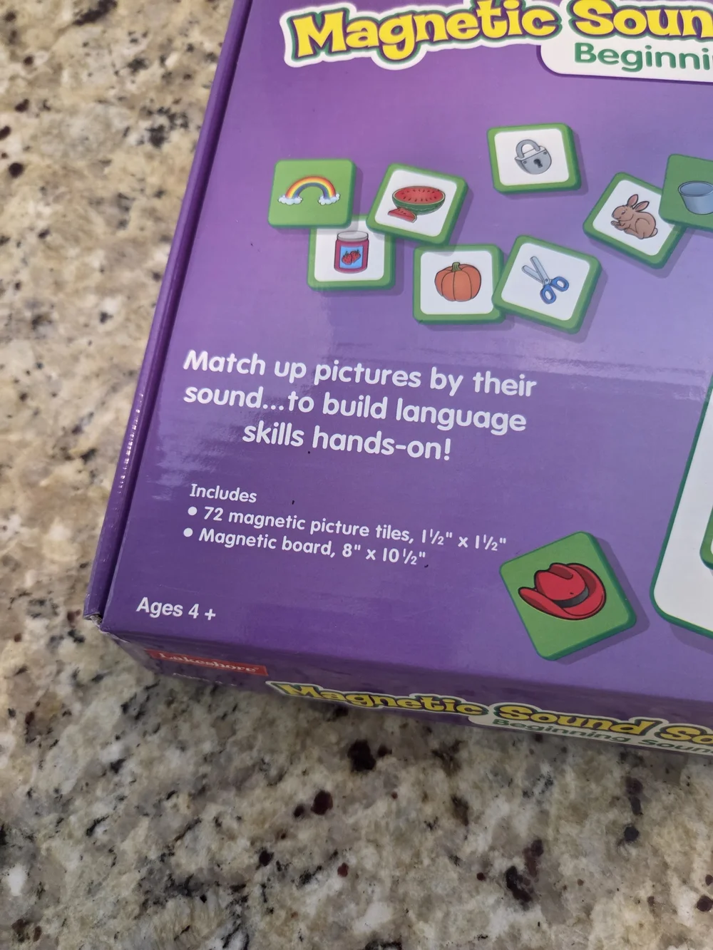 Lakeshore Beginning Sounds Magnetic Sound Sorting Board LL436 Ages 4+ Homeschool